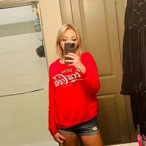Red Coca-Cola Crewneck Sweatshirt